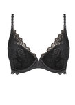 Wacoal Lace Perfection Push‑up Bh &ndash; Charcoal, een luxe kanten push‑up bh met elegante lift