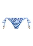 Freya Fiji Falls Strikbroekje Blauw &ndash; Verstelbaar tie‑side bikinibroekje t/m maat XL