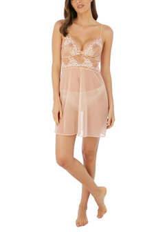 Wacoal Lace Perfection Chemise Cafe Cr&egrave;me