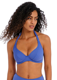 Freya Jewel Cove Halter Bikinitop Blauw