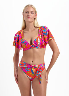 Cyell Bora Bora Bikinitop Met Flared Mouw