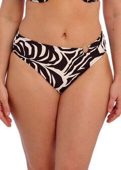Fantasie Aruba Nights Mid Rise Bikinislip Black and Cream