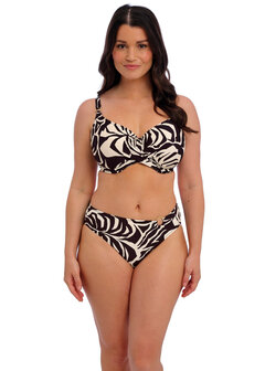 Fantasie Aruba Nights Mid Rise Bikinislip Black and Cream