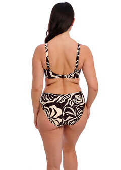 Fantasie Aruba Nights Mid Rise Bikinislip Black and Cream
