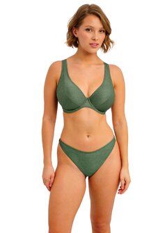 Freya Arizona Wave High Leg Bikinislip Fern