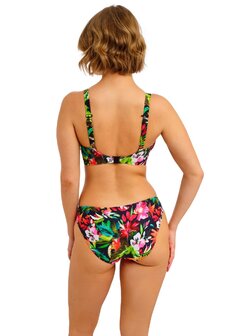 Freya Kailua Shores Midnight Bikini Brief &ndash; tropisch bikinibroekje met medium bedekking en zachte, comfortabele pasvorm.