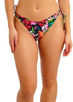 Freya Kailua High Leg Strikbroekje &ndash; hoog uitgesneden bikinibroekje met striksluiting en een flatterende, tropische look