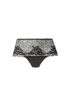 Wacoal Lace Perfection Short &ndash; Charcoal, elegante kanten short met luxe uitstraling