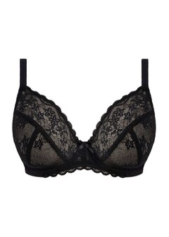 Freya Quinn Plunge Bh Zwart &ndash; Diepe halslijn &amp; luxe kant