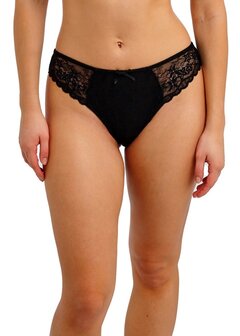 Freya Quinn Slip Zwart &ndash; Comfortabele pasvorm &amp; luxe kant