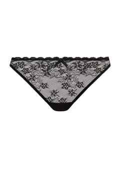 Freya Quinn Brazilian String Zwart &ndash; Luxe kant &amp; vrouwelijke pasvorm