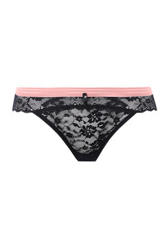 Freya Offbeat Brazilian String Zwart &ndash; Zachte kant &amp; moderne everyday fit