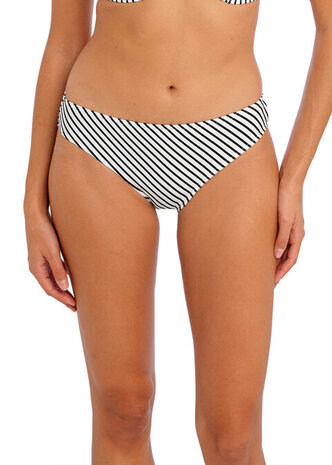 Freya Jewel Cove Bikinislip Zwart Wit Gestreept