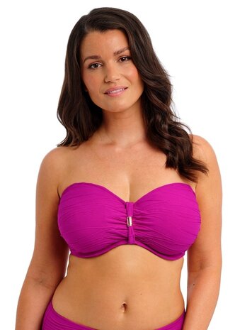 Fantasie Beach Waves Bandeau Bikinitop Fuchsia