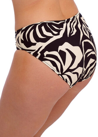 Fantasie Aruba Nights Mid Rise Bikinislip Black and Cream