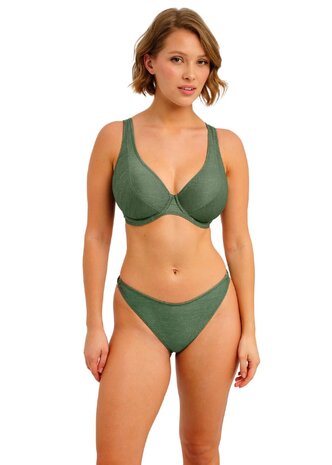 Freya Arizona Wave High Leg Bikinislip Fern