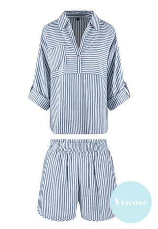 Lingadore Shortama Legion Blue Stripe 