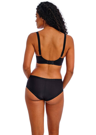 Freya Deco plunge bh zwart, voorgevormd T‑shirt bh voor grote cupmaten