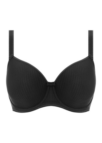 Freya Idol Bh Voorgevormd Zwart &ndash; gladde T‑shirt bh met stevige ondersteuning en een mooi rond silhouet.