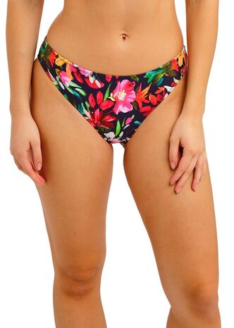 Freya Kailua Shores Midnight Bikini Brief &ndash; tropisch bikinibroekje met medium bedekking en zachte, comfortabele pasvorm.