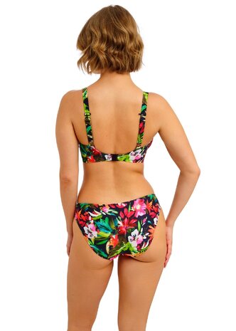 Freya Kailua Shores Midnight Bikini Brief &ndash; tropisch bikinibroekje met medium bedekking en zachte, comfortabele pasvorm.