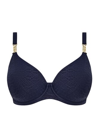 Fantasie Azores Plunge Bikinitop Midnight &ndash; Diepe plunge & luxe ondersteuning t/m cup K