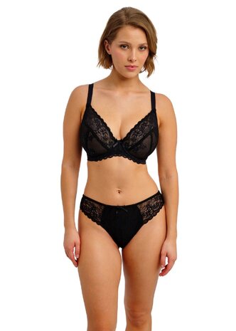 Freya Quinn Slip Zwart &ndash; Comfortabele pasvorm & luxe kant