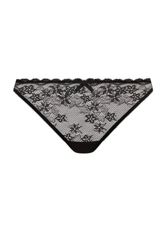 Freya Quinn Brazilian String Zwart &ndash; Luxe kant & vrouwelijke pasvorm