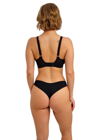 Freya Quinn Brazilian String Zwart &ndash; Luxe kant & vrouwelijke pasvorm