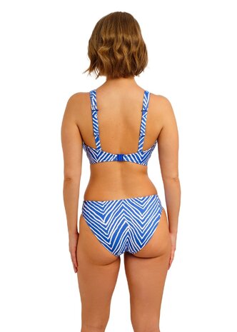 Freya Fiji Falls Bikinislip Blauw &ndash; Klassieke pasvorm & luxe print t/m maat XXL